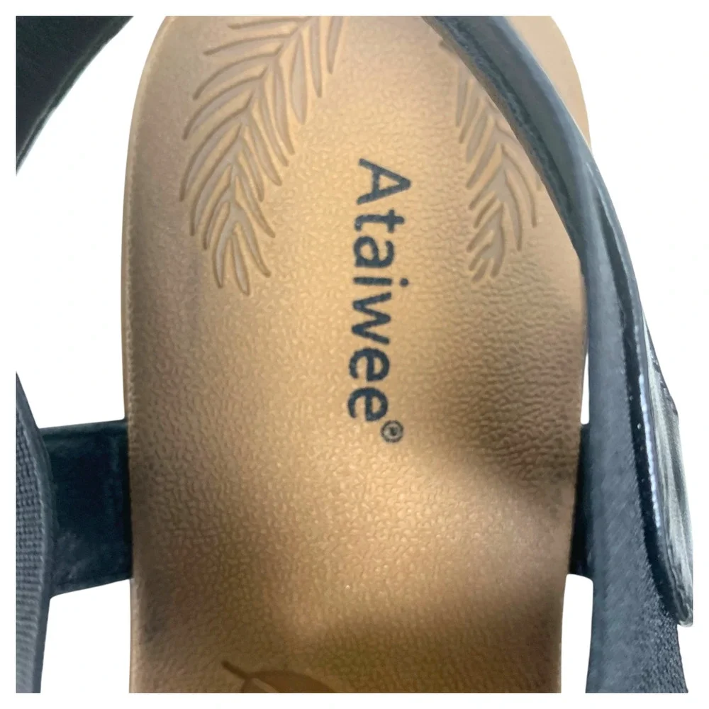 New Black Comfort Strappy Stretch Sandals Elastic Slip On Lightweight Sz 12